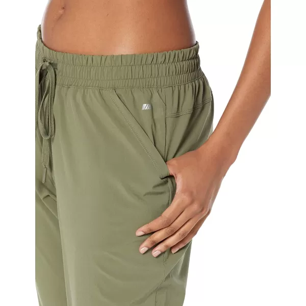 Amazon Essentials Womens Studio Woven Stretch Jogger PantLight Olive