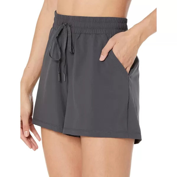 Amazon Essentials Womens Studio Woven Stretch ShortDark Grey