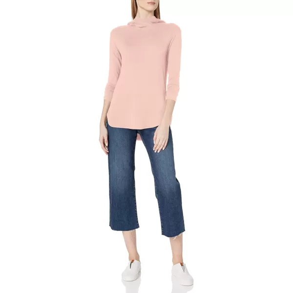 Amazon Essentials Womens Supersoft Terry StandardFit LongSleeve Hooded Pullover Previously Daily RitualRose
