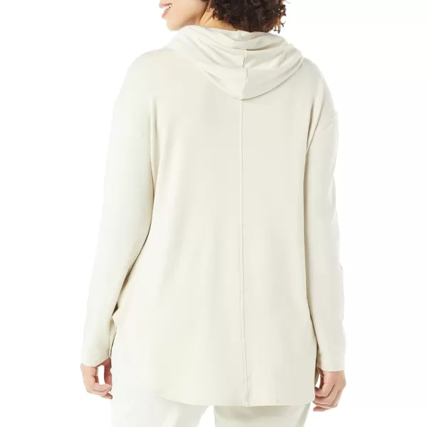 Amazon Essentials Womens Supersoft Terry StandardFit LongSleeve Hooded Pullover Previously Daily RitualSand