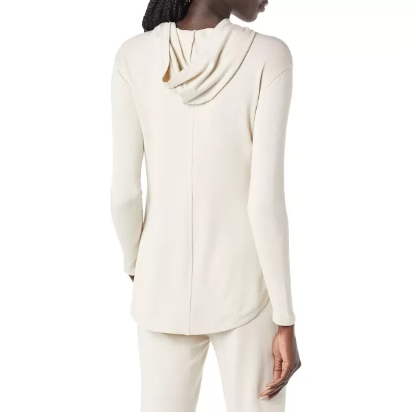 Amazon Essentials Womens Supersoft Terry StandardFit LongSleeve Hooded Pullover Previously Daily RitualSand