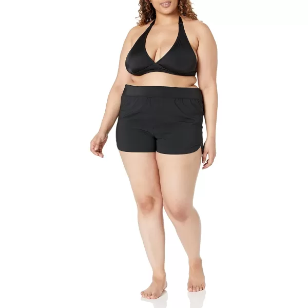Amazon Essentials Womens Swim ShortWashed Black