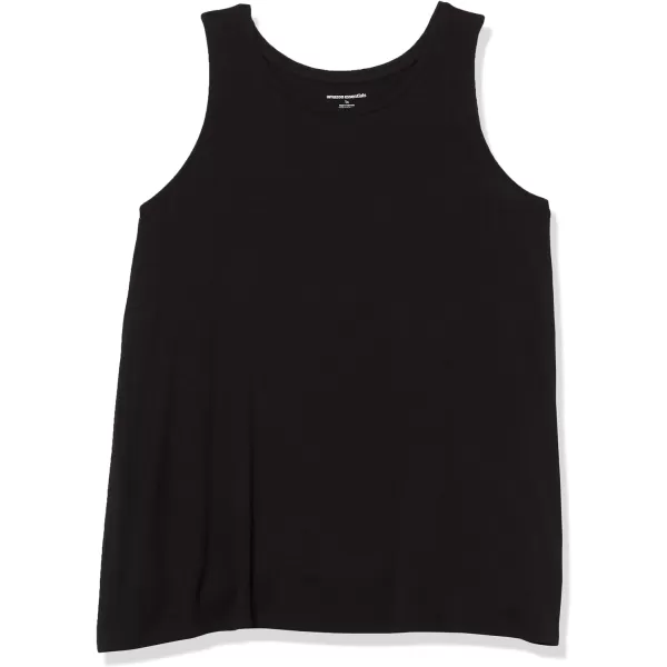 Amazon Essentials Womens Swing Tank Available in Plus SizeRayon Blend Black