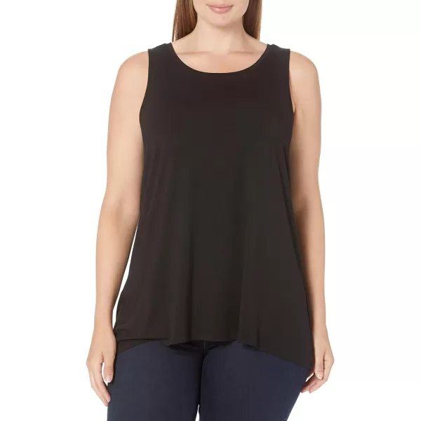 Amazon Essentials Womens Swing Tank Available in Plus SizeRayon Blend Black