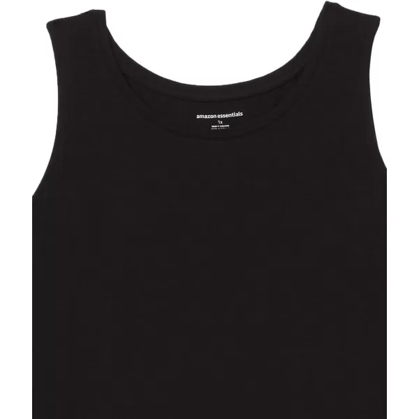 Amazon Essentials Womens Swing Tank Available in Plus SizeRayon Blend Black