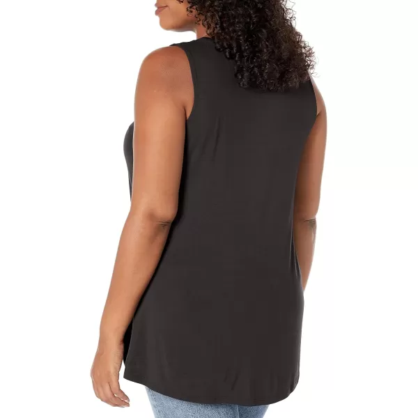 Amazon Essentials Womens Swing Tank Available in Plus SizeRayon Blend Black