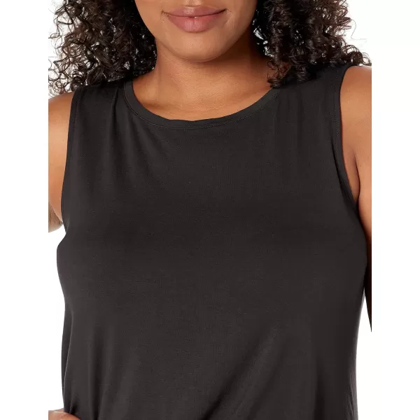 Amazon Essentials Womens Swing Tank Available in Plus SizeRayon Blend Black