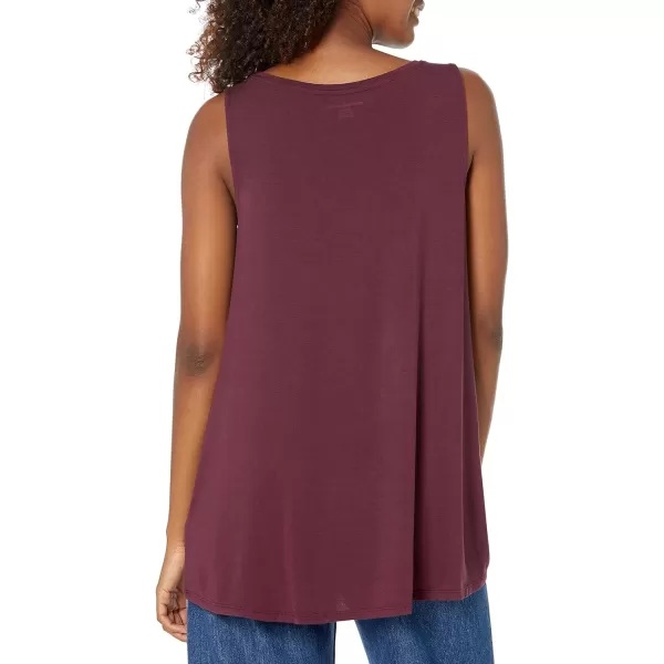 Amazon Essentials Womens Swing Tank Available in Plus SizeRayon Blend Burgundy