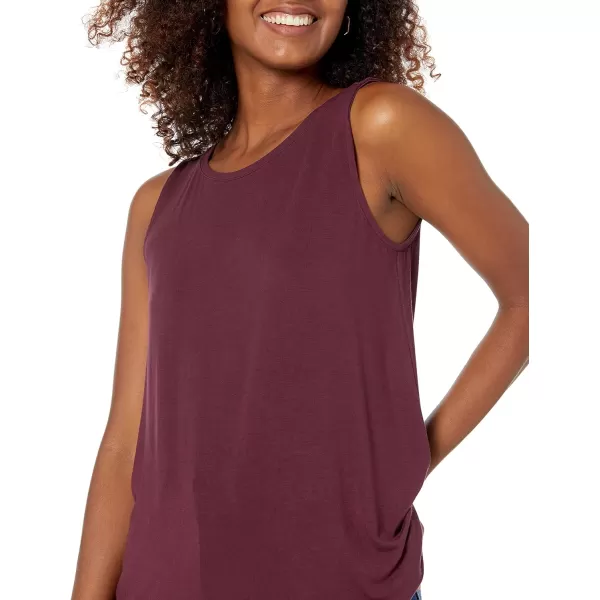 Amazon Essentials Womens Swing Tank Available in Plus SizeRayon Blend Burgundy