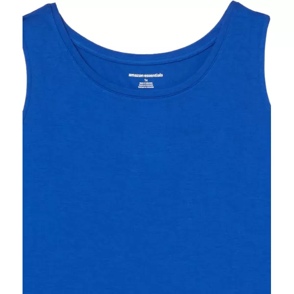 Amazon Essentials Womens Swing Tank Available in Plus SizeRayon Blend Cobalt Blue