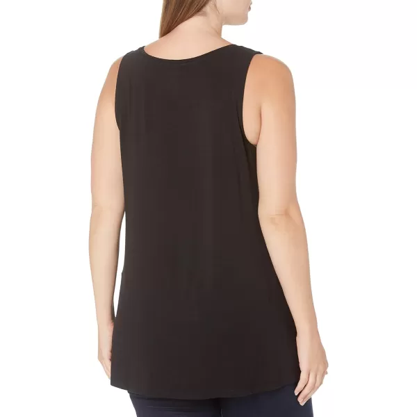 Amazon Essentials Womens Swing Tank Available in Plus SizeSustainably Sourced Rayon Blend Black