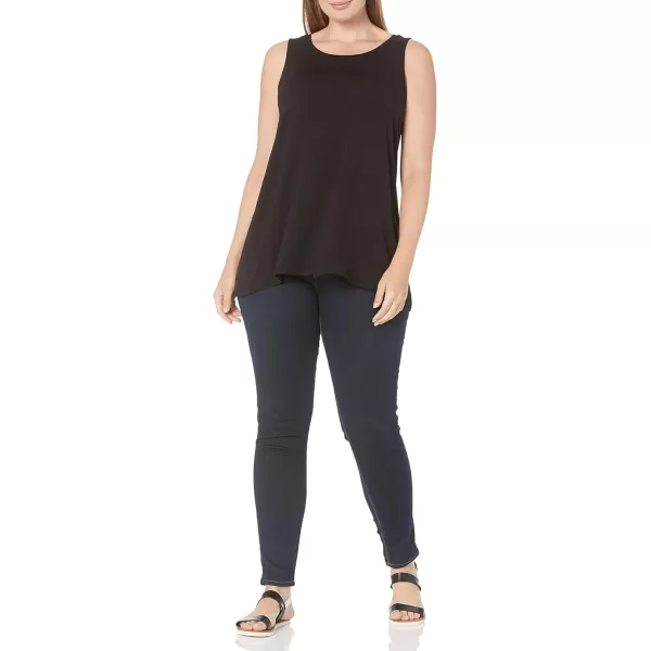 Amazon Essentials Womens Swing Tank Available in Plus SizeSustainably Sourced Rayon Blend Black