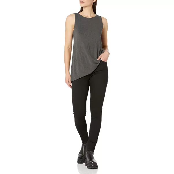 Amazon Essentials Womens Swing Tank Available in Plus SizeSustainably Sourced Rayon Blend Charcoal Heather