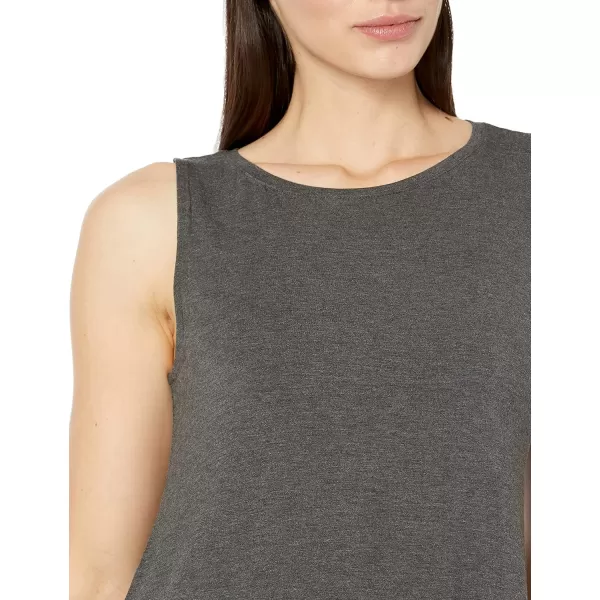 Amazon Essentials Womens Swing Tank Available in Plus SizeSustainably Sourced Rayon Blend Charcoal Heather