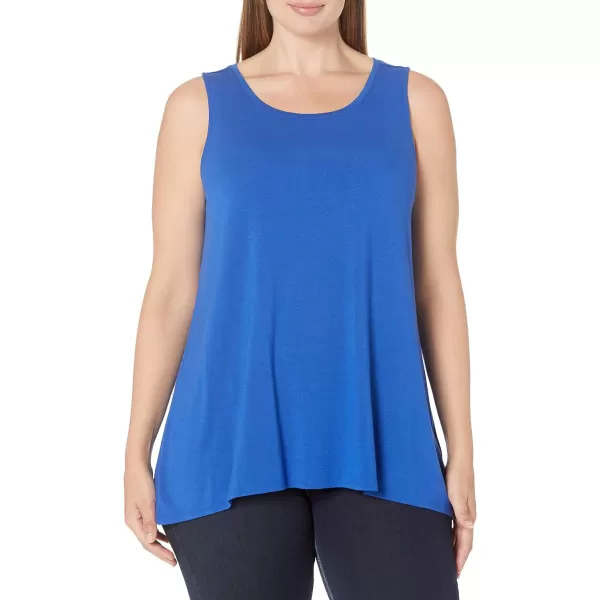 Amazon Essentials Womens Swing Tank Available in Plus SizeSustainably Sourced Rayon Blend Cobalt Blue