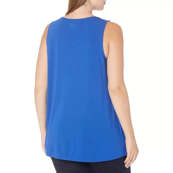 Amazon Essentials Womens Swing Tank Available in Plus SizeSustainably Sourced Rayon Blend Cobalt Blue