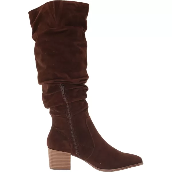 Amazon Essentials Womens Tall Block Heel BootsDark Toffee Brown