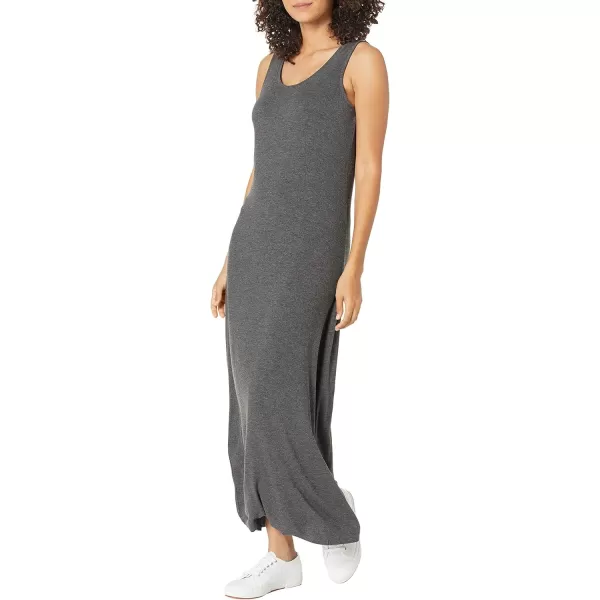 Amazon Essentials Womens Tank Maxi DressRayon Blend Charcoal Heather