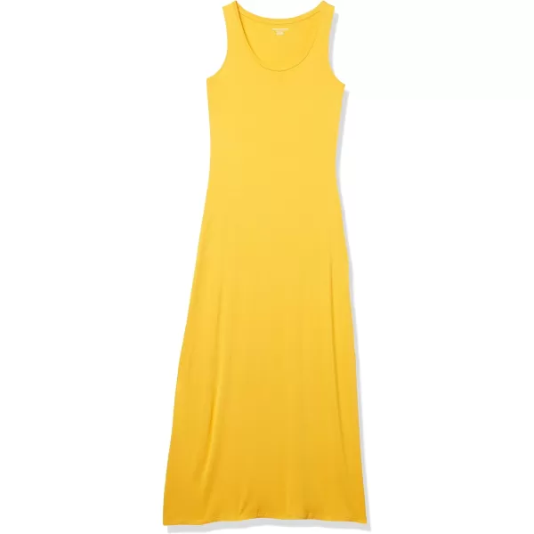 Amazon Essentials Womens Tank Maxi DressRayon Blend Golden Yellow