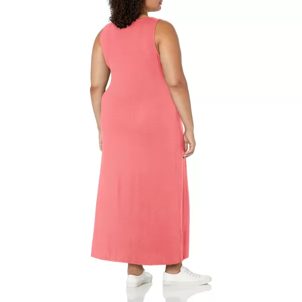 Amazon Essentials Womens Tank Maxi DressRayon Blend Hot Pink