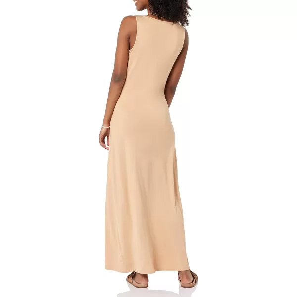 Amazon Essentials Womens Tank Maxi DressRayon Blend Light Camel