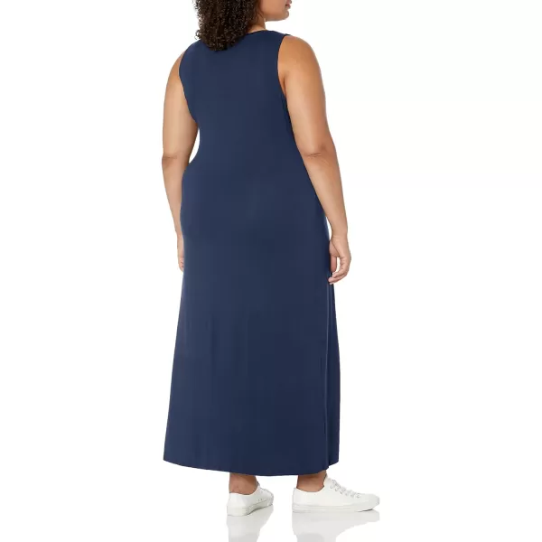 Amazon Essentials Womens Tank Maxi DressRayon Blend Navy