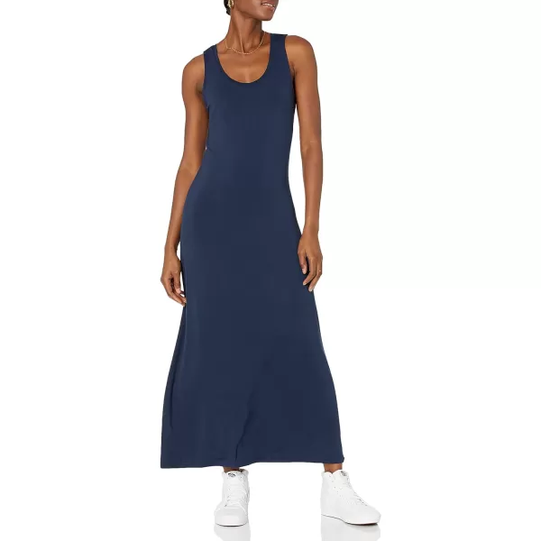 Amazon Essentials Womens Tank Maxi DressRayon Blend Navy