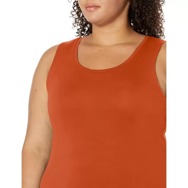 Amazon Essentials Womens Tank Maxi DressRayon Blend Terracotta