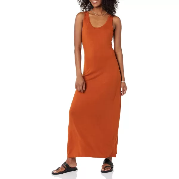 Amazon Essentials Womens Tank Maxi DressRayon Blend Terracotta