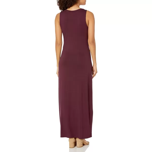 Amazon Essentials Womens Tank Maxi DressSustainably Sourced Rayon Blend Burgundy