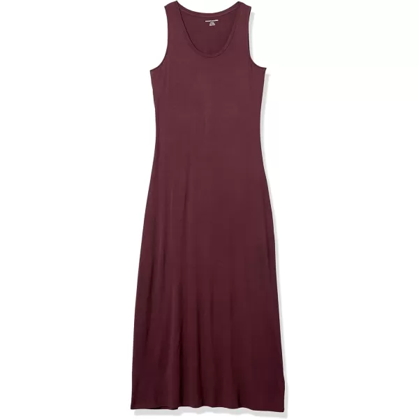 Amazon Essentials Womens Tank Maxi DressSustainably Sourced Rayon Blend Burgundy