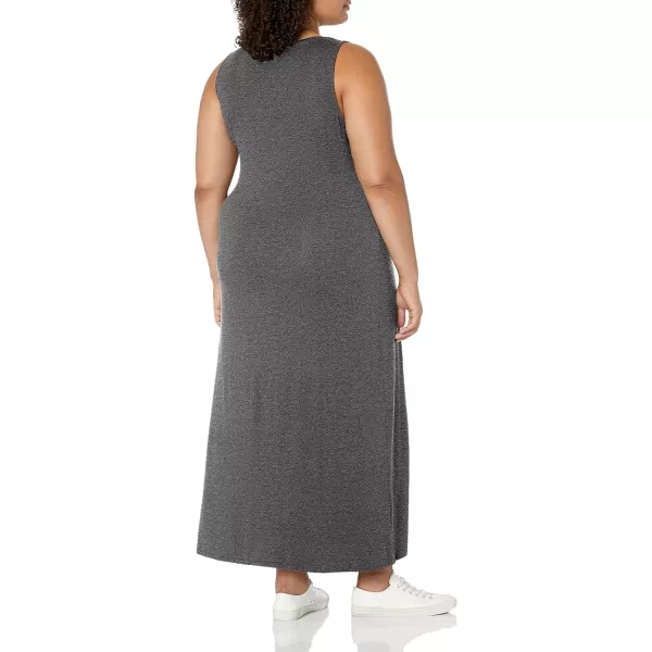 Amazon Essentials Womens Tank Maxi DressSustainably Sourced Rayon Blend Charcoal Heather