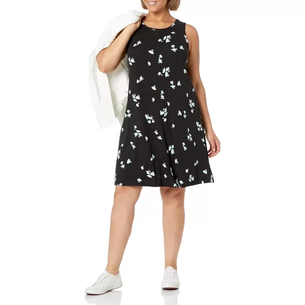 Amazon Essentials Womens Tank Swing Dress Available in Plus SizeRayon Blend Black Tulips