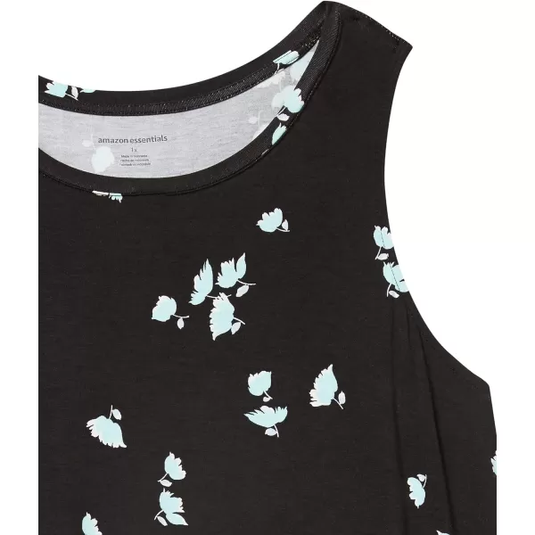 Amazon Essentials Womens Tank Swing Dress Available in Plus SizeRayon Blend Black Tulips