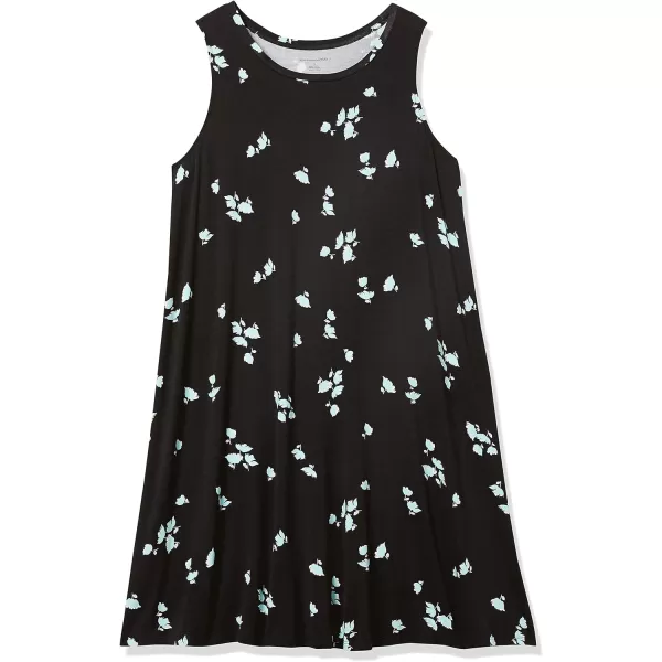 Amazon Essentials Womens Tank Swing Dress Available in Plus SizeRayon Blend Black Tulips