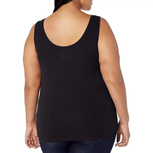 Amazon Essentials Womens Tank Top Available in Plus Size Multipacks1 Black