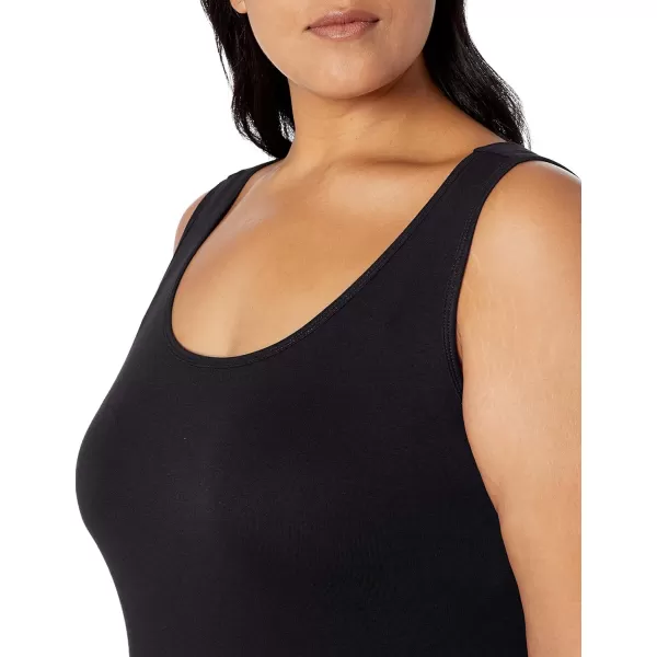 Amazon Essentials Womens Tank Top Available in Plus Size Multipacks1 Black