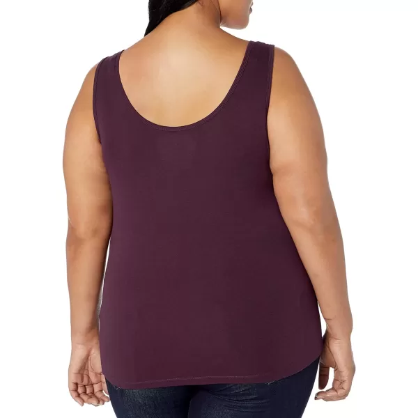 Amazon Essentials Womens Tank Top Available in Plus Size Multipacks1 Burgundy