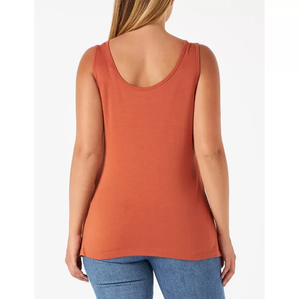 Amazon Essentials Womens Tank Top Available in Plus Size Multipacks1 Caramel