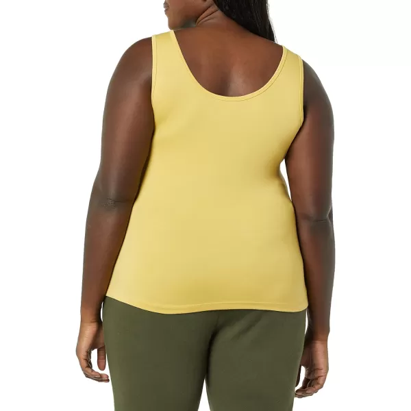 Amazon Essentials Womens Tank Top Available in Plus Size Multipacks1 Dark Yellow