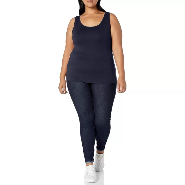 Amazon Essentials Womens Tank Top Available in Plus Size Multipacks1 Navy