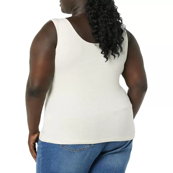 Amazon Essentials Womens Tank Top Available in Plus Size Multipacks1 Oatmeal Heather