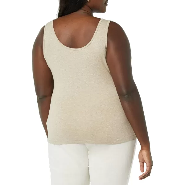 Amazon Essentials Womens Tank Top Available in Plus Size Multipacks1 Tan Heather