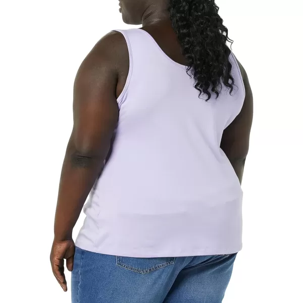 Amazon Essentials Womens Tank Top Available in Plus Size Multipacks2 BlackLavender