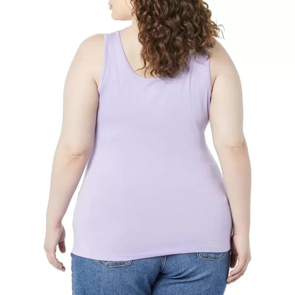 Amazon Essentials Womens Tank Top Available in Plus Size Multipacks2 BlackLavender