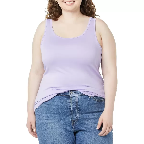 Amazon Essentials Womens Tank Top Available in Plus Size Multipacks2 BlackLavender