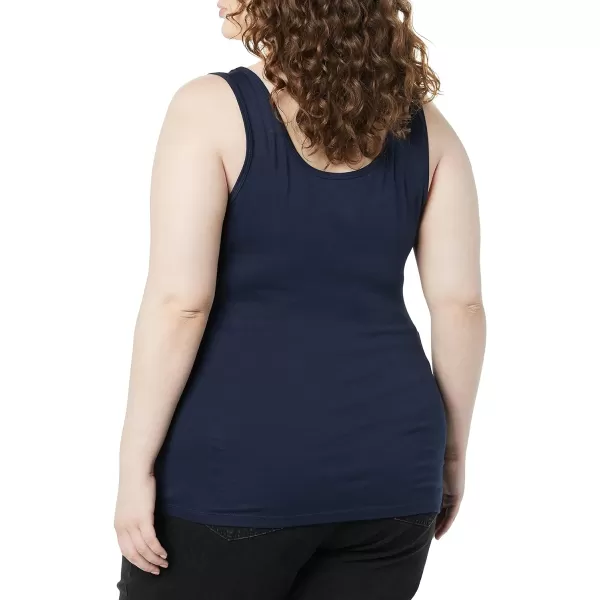 Amazon Essentials Womens Tank Top Available in Plus Size Multipacks2 Charcoal HeatherNavy