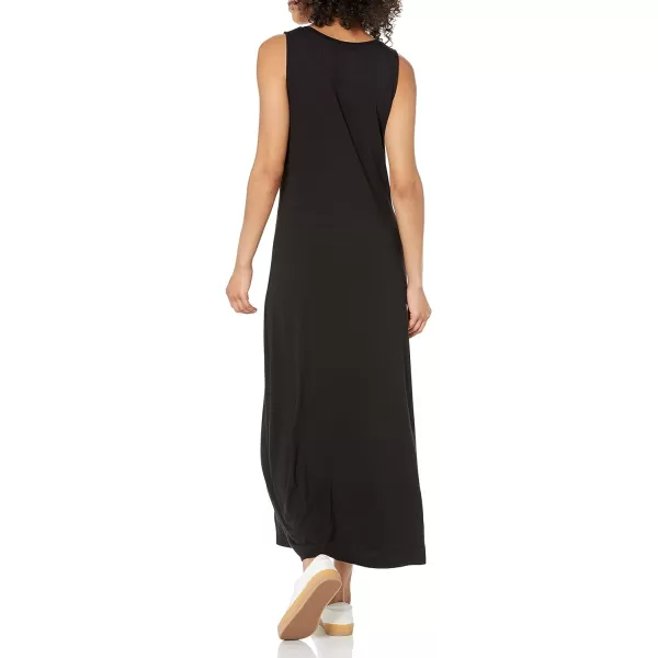 Amazon Essentials Womens Tank Waisted Maxi Dress Available in Plus SizeRayon Blend Black