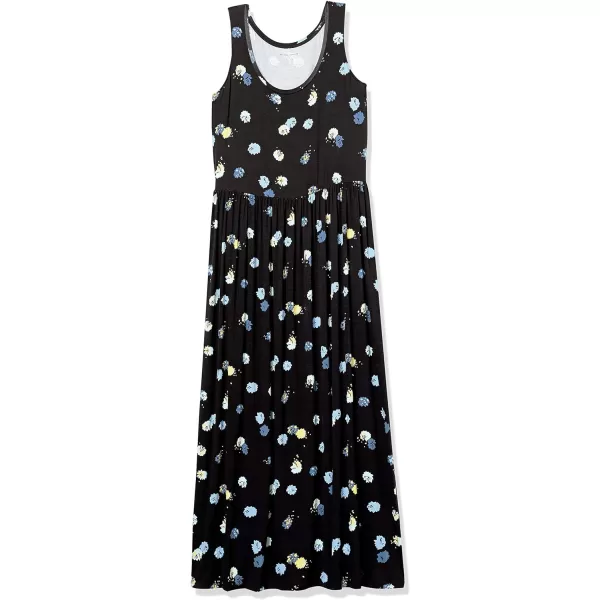 Amazon Essentials Womens Tank Waisted Maxi Dress Available in Plus SizeRayon Blend Black Graphic