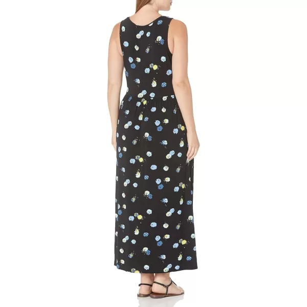 Amazon Essentials Womens Tank Waisted Maxi Dress Available in Plus SizeRayon Blend Black Graphic